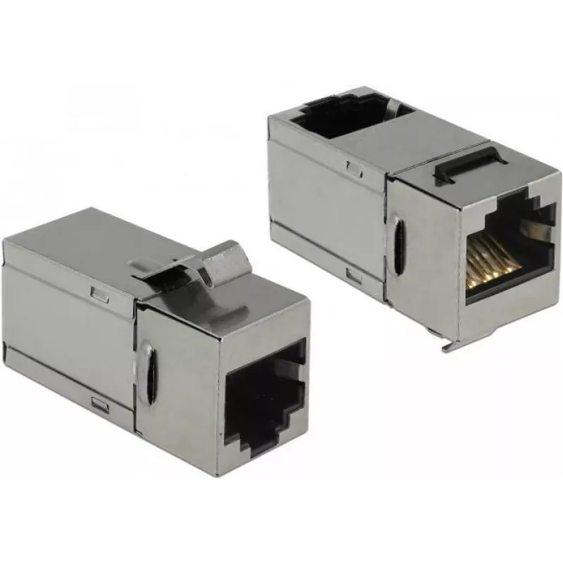 Delock Keystone moodul RJ45 emane - RJ45 emane Cat.6 STP 90° 86371