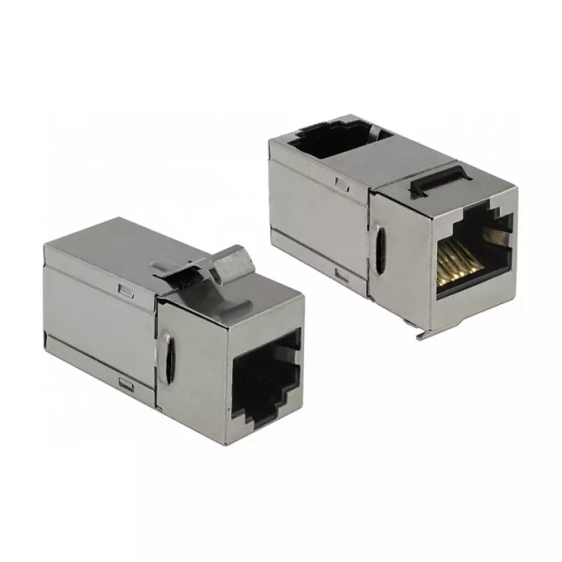 Delock Keystone moodul RJ45 emane - RJ45 emane Cat.6 STP 90° 86371