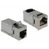 Delock Keystone moodul RJ45 emane - RJ45 emane Cat.6 STP 90° 86371