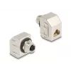 Delock M12 adapter X-kodeeritud 8-pin emane RJ45 emane Cat.6A STP metall 60685