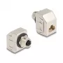 Delock M12 adapter X-kodeeritud 8-pin emane RJ45 emane Cat.6A STP metall 60685