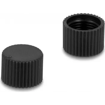 Delock M12 kinnituskork, plastik, IP67 tolmukindel ja veekindel, must 60844