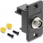DELOCK Paneelpaigaldusega FC Simplex emane-emane adapter, metallkorpus, keraamiline hülss, must (91189)