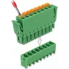 Delock PCB klemmliistu komplekt 8-kontaktiline 3,81 mm sammuga vertikaalne roheline (10 tk) 65974