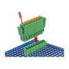 Delock PCB klemmliistu komplekt 8-kontaktiline 3,81 mm sammuga vertikaalne roheline (10 tk) 65974