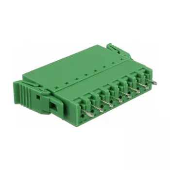 Delock PCB klemmliistu komplekt 8-kontaktiline 3,81 mm sammuga vertikaalne roheline (10 tk) 65974