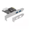 Delock PCI Express x1 kaart 2 x USB 3.2 Gen 1 Type-A jaoks, madalprofiil