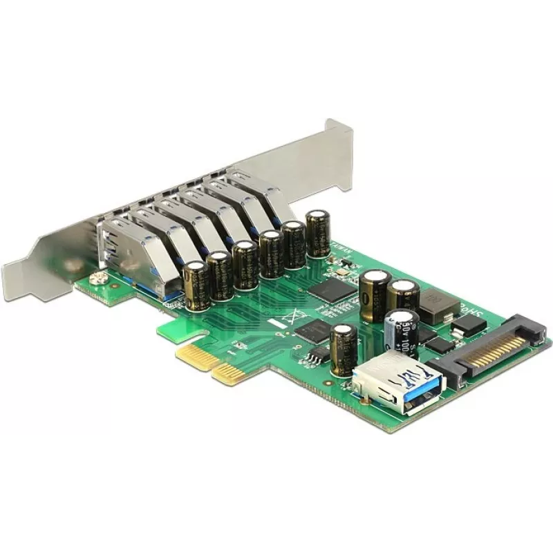Delock PCI Express x1 kaart 6 x välisele + 1 x sisemisele USB 3.0-le
