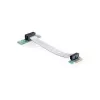 Delock PCI Express x1 - x1 riserkaart painduva kaabliga, 13 cm, vasakule suunatud