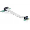 Delock PCI Express x1 - x1 riserkaart painduva kaabliga, 13 cm, vasakule suunatud