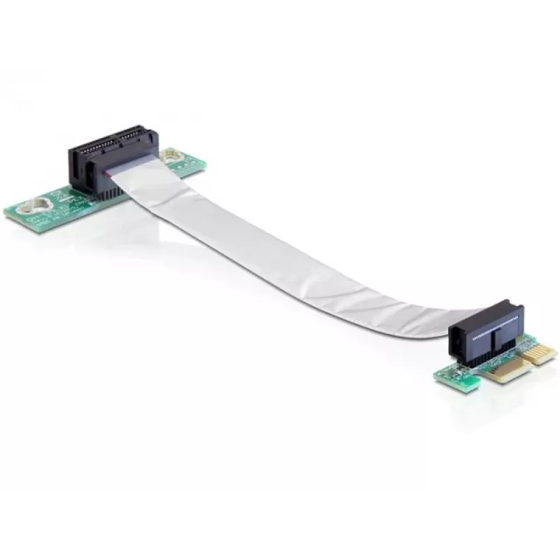 Delock PCI Express x1 - x1 riserkaart painduva kaabliga, 13 cm, vasakule suunatud