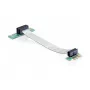 Delock PCI Express x1 - x1 riserkaart painduva kaabliga, 13 cm, vasakule suunatud