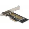 Delock PCI Express x4 kaart 1 x sisemisele NVMe M.2 Key M 80 mm - madala profiiliga vormitegur 90047