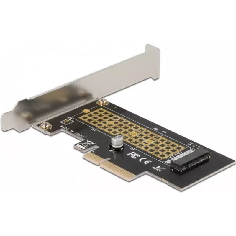 Delock PCI Express x4 kaart 1 x sisemisele NVMe M.2 Key M 80 mm - madala profiiliga vormitegur 90047