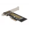 Delock PCI Express x4 kaart 1 x sisemisele NVMe M.2 Key M 80 mm - madala profiiliga vormitegur 90047