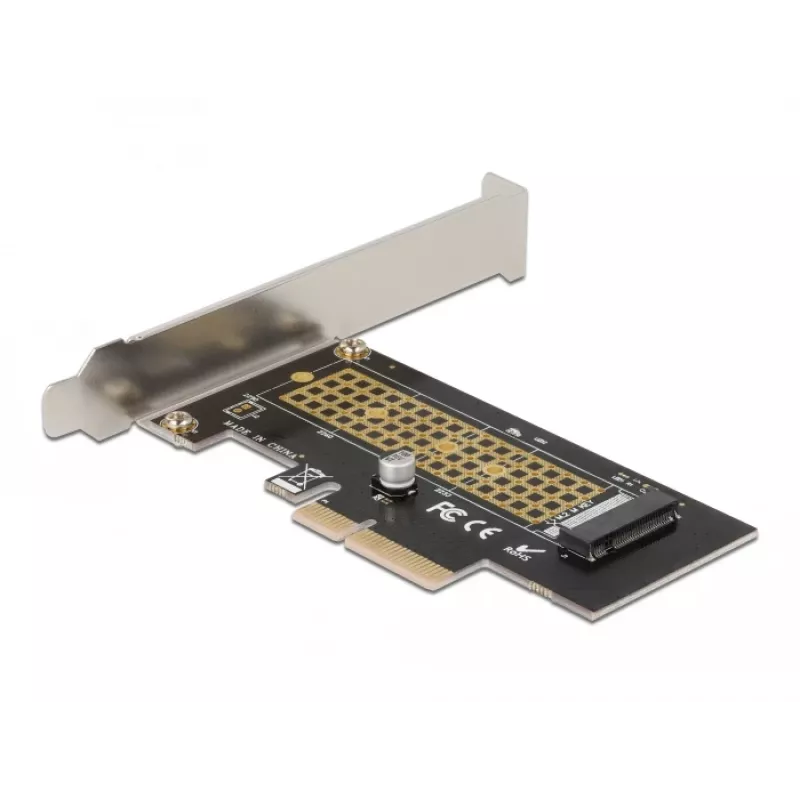 Delock PCI Express x4 kaart 1 x sisemisele NVMe M.2 Key M 80 mm - madala profiiliga vormitegur 90047
