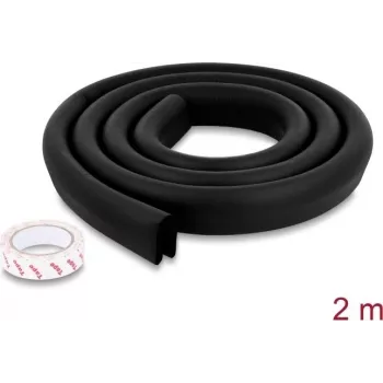 Delock PE-vahust servakaitseprofiil 35 x 12 mm, 2 m, must 18486