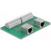 Delock RJ45 2 x emane 2 x klemmplokile koos surunupuga DIN-liinile (66994)