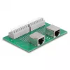 Delock RJ45 2 x emane 2 x klemmplokile koos surunupuga DIN-liinile (66994)