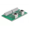 Delock RJ45 2 x emane 2 x klemmliistule push-nupuga DIN-liinile nurga all (66995)