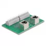 Delock RJ45 2 x emane 2 x klemmliistule push-nupuga DIN-liinile nurga all (66995)