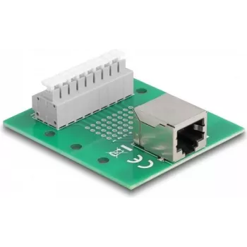 Delock RJ45 emane klemmliistule push-nupuga DIN-liinile 66992