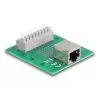 Delock RJ45 emane klemmliistule push-nupuga DIN-liinile 66992