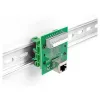 Delock RJ45 pesa klemmliistule surunupuga DIN-liinile, nurga all (66993)