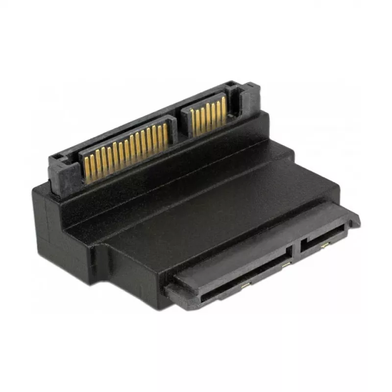 Delock SATA 22-piniline emane-isane adapter lukuga – nurga all allapoole