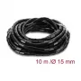 Delock Spiraalne kaabliside 15 mm läbimõõt 10 m must