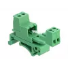 DELOCK klemmliistu komplekt DIN-liinile 2-kontaktiline samm 5,08 mm nurga all