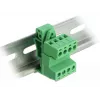 DeLOCK klemmliideste komplekt DIN-liinile, 4-kontaktiline, 5,08 mm sammuga, nurga all
