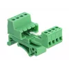 DeLOCK klemmliideste komplekt DIN-liinile, 4-kontaktiline, 5,08 mm sammuga, nurga all