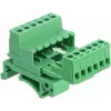 Delock klemmliistu komplekt DIN-liinile 6-pin, 5,08 mm sammuga, nurga all