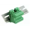 Delock klemmliistu komplekt DIN-liinile 6-pin, 5,08 mm sammuga, nurga all
