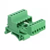 Delock klemmliistu komplekt DIN-liinile 6-pin, 5,08 mm sammuga, nurga all