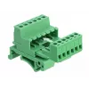 Delock klemmliistu komplekt DIN-liinile 6-pin, 5,08 mm sammuga, nurga all