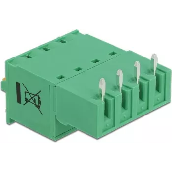 Delock klemmliistu komplekt PCB-le 4 kontaktiga 5,08 mm sammuga horisontaalne 66506