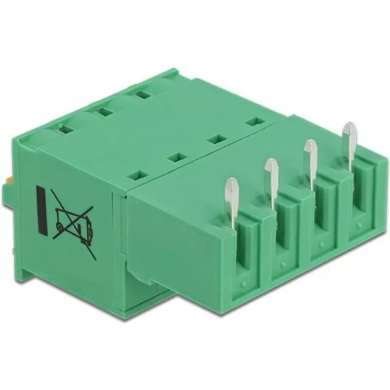 Delock klemmliistu komplekt PCB-le 4 kontaktiga 5,08 mm sammuga horisontaalne 66506
