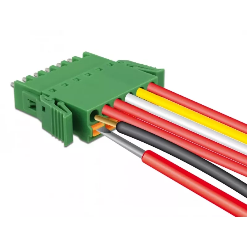 Delock klemmliistude komplekt trükkplaadile 6-pin 3,81 mm sammuga vertikaalne (65972)
