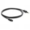Delock TOSLINK-kaabel Mini TOSLINK 3,5 mm pistik TOSLINK-pistikule, Ø 2,2 mm, 1,5 m, must
