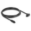 Delock TOSLINK digitaalne optiline helikaabel, 90° nurga all sirgeks, 1,5 m, 4 mm, must