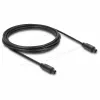 Delock TOSLINK optiline audiokaabel, isane-isane, 3 m, 4 mm, must