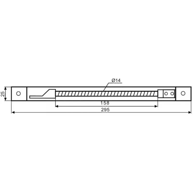 DELTA ATLO-KPS-21X262/SHEEL-S süvistatav kaablikate, must, 262mm
