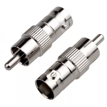 DELTA BNC emane RCA isane adapter - 75 oomi koaksiaalne videosignaali muundur CCTV ja analoogsüsteemide jaoks