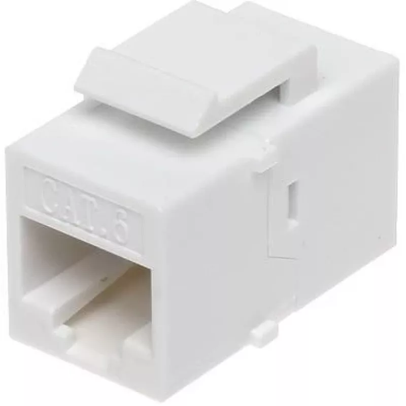 DELTA FX-RJ45-G/RJ45-G/6 varjestatud Cat6 keystone-pistik, tööriistavaba, kullatud kontaktid