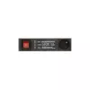 DELTA PD-6/R-SPD-3L 6-kohaline ülepingekaitsega pikendusjuhe, 2-pooluseline lüliti, 1,5 m kaabel, Type E pistikupesad, 2300 W, must