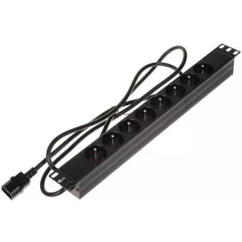 DELTA PD-8/R/IEC-N 8-pesa 1U rackmount PDU, IEC C13, 10A, 250V, must