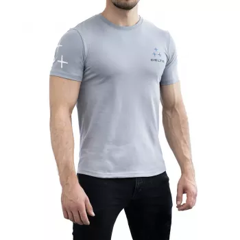 Delta Unisex Heavyweight Puuvillane T-särk, hall, suurus L