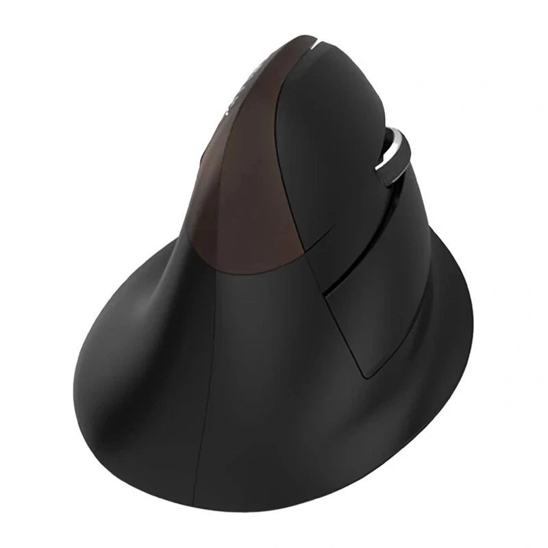 Delux M618 Mini Gold ergonoomiline hiir - 2.4G / Bluetooth 5.0 / USB-C, 4000 DPI, paremakäeline vertikaalne